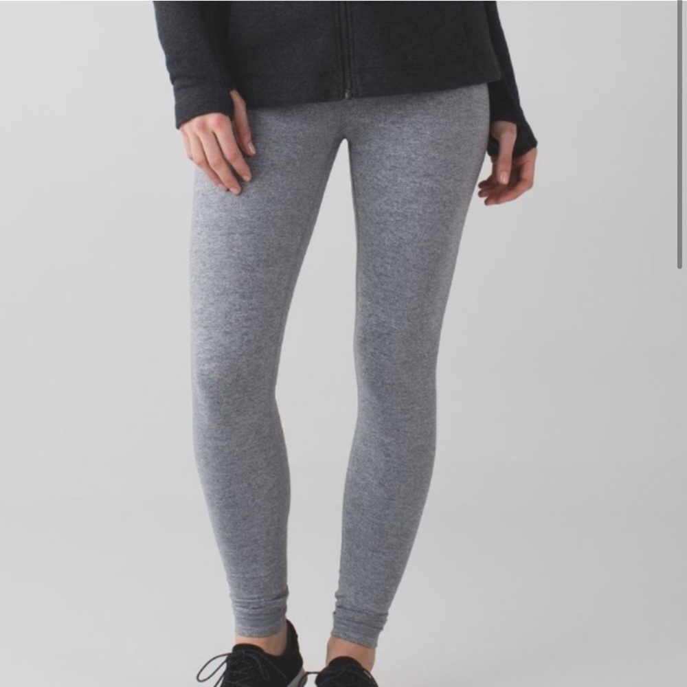 Lululemon wunder under pant heathered grey